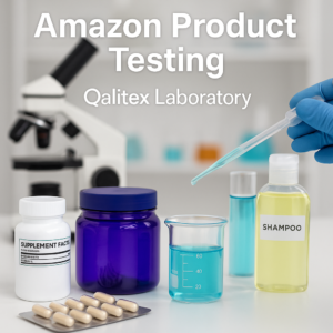Amazon compliance testing documentation at Qalitex